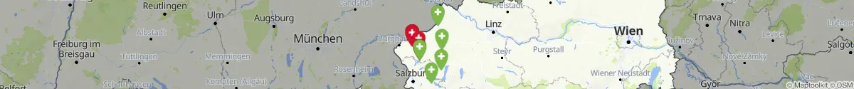 Map view for Pharmacies emergency services nearby Sankt Georgen am Fillmannsbach (Braunau, Oberösterreich)